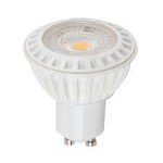 LED Spotlight - 6W GU10 White Plastic Premium Warm White/4500K/White 110° Dimmable 450 lm
